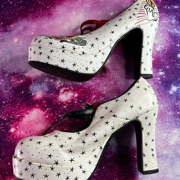 T.U.K Platform High Heels Size 9 - Picture 2 of 7